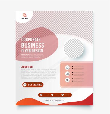 Şirket broşürü tasarım şablonu