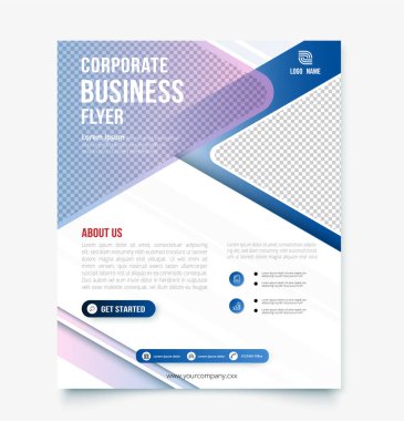 Şirket broşürü tasarım şablonu