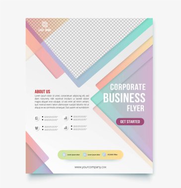 Şirket broşürü tasarım şablonu