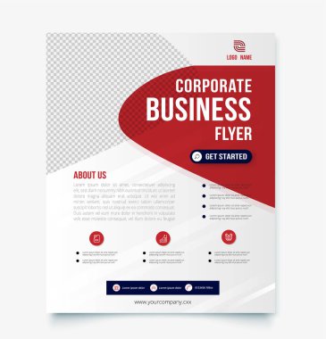 Şirket broşürü tasarım şablonu