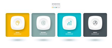 Seçenekli iş konsepti bilgi şablonu