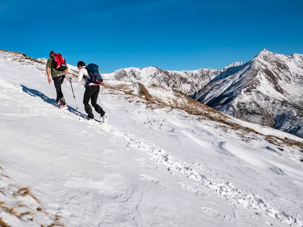 Escena Montañismo Los Alpes Del Lago Como — Foto de Stock