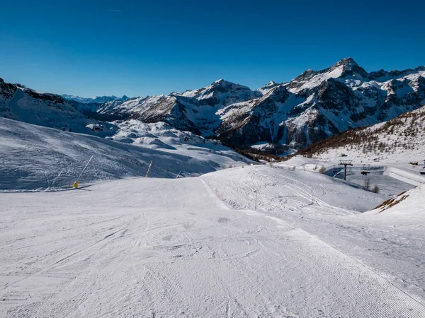 Gressoney Alplerinde kayak yamacı