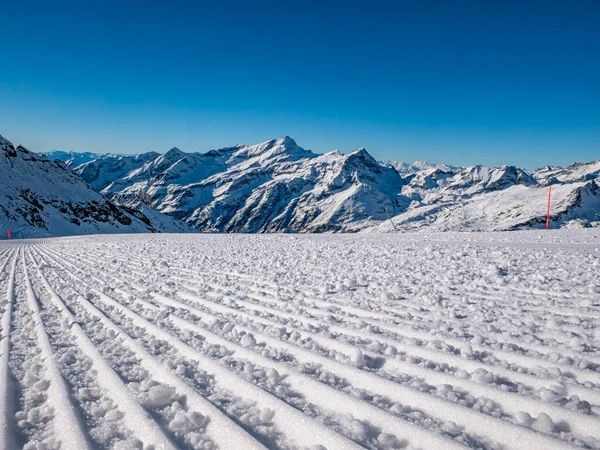 Declive Esqui Nos Alpes Gressoney — Fotografia de Stock