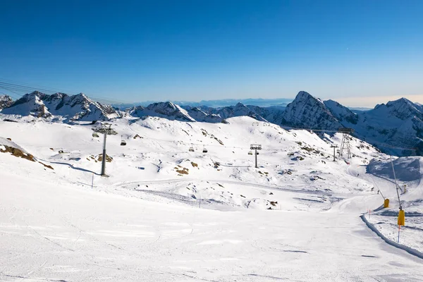 Stok Narciarski Alpach Gressoney — Zdjęcie stockowe