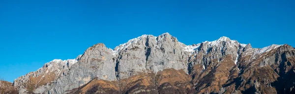 Landscape Grigna Mountain Winter Season — Stockfoto