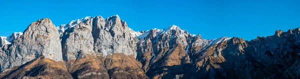 Landschap Van Grigna Berg Het Winterseizoen — Stockfoto