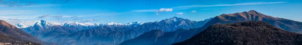 Paisagem Dos Alpes Lago Como — Fotografia de Stock