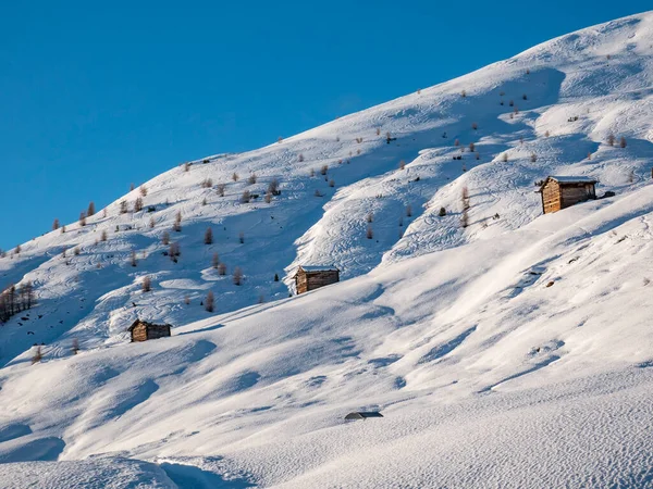 Dřevěná Chata Italských Alpách — Stock fotografie