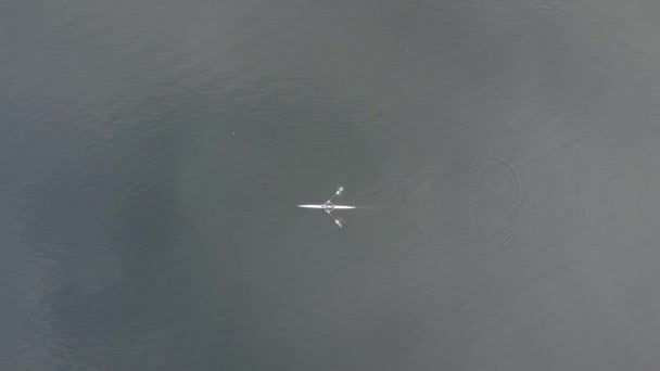 Cena Barco Vista Cima — Vídeo de Stock