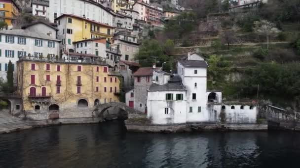 Veduta Del Paese Nesso Sul Lago Como — Video Stock