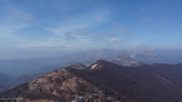 Veduta Aerea Della Valle Intelvi Delle Alpi Del Lago Como — Video Stock