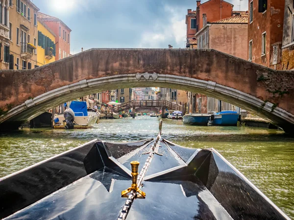 Tour Góndola Canal Venecia — Foto de Stock