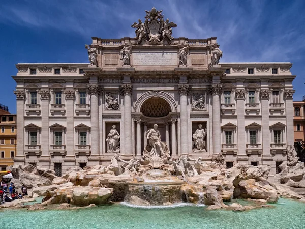 Trevi Fountain Facade Rome — Stock Photo, Image