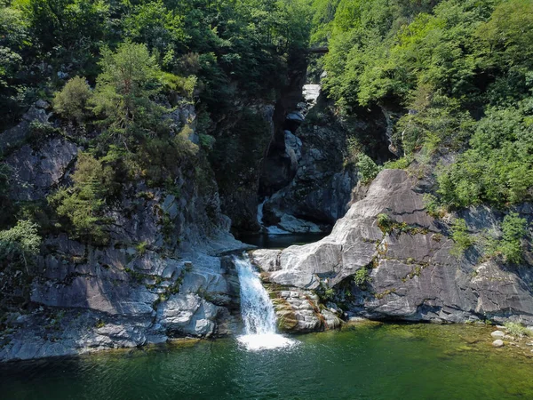 Boggia Waterfall Italian Alps Valchiavenna — Foto Stock