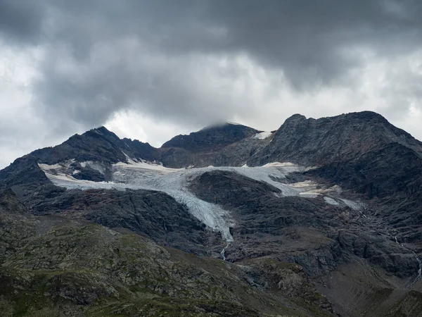 View Glacier Bernina Pass Switzerland — ストック写真