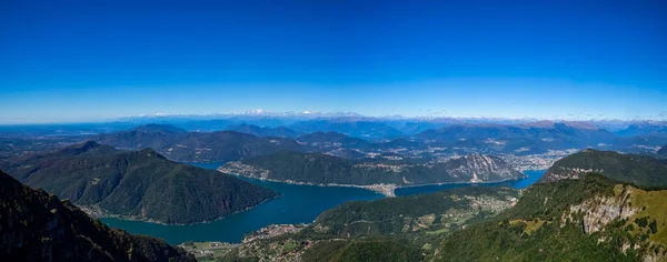 Paysage Suisse Depuis Montagne Generoso — Photo