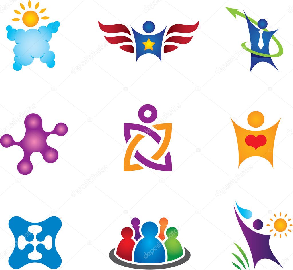 Represents social bound between humans throughout partnership, support and help circle. Great for community connecting, social media well as creative corporate business circle. It is clean, colorful, modern, professional, funny and easy to edit.