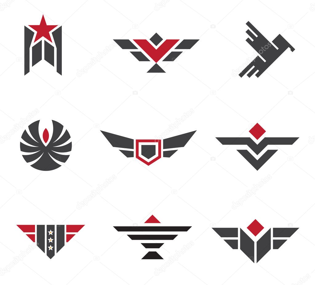 Army and military badges and strength symbols logo symbol