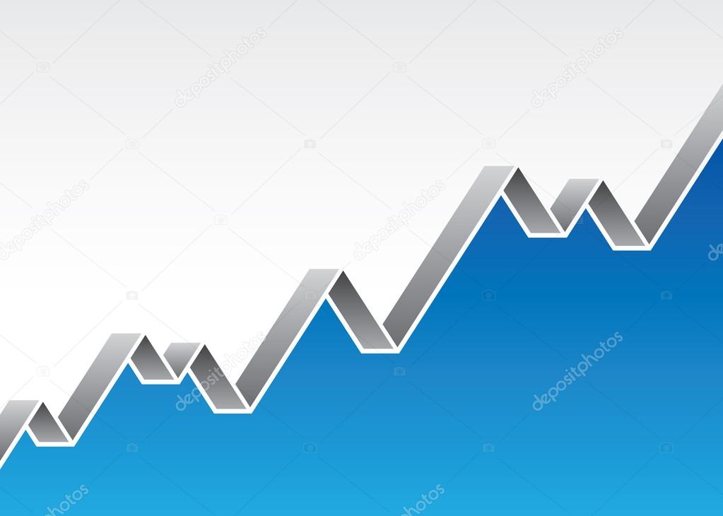 Stock market economy business success logo background