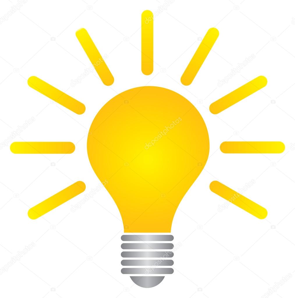 Bulb success idea logo template