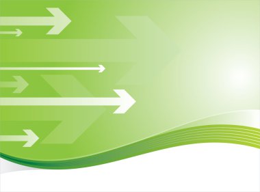 Yeşil ok ve Finans başarı arka plan