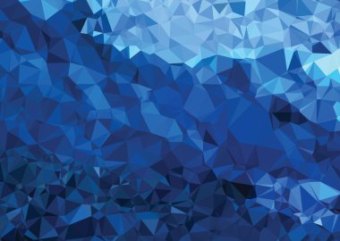Background modern texture triangle geometry abstract strong blue