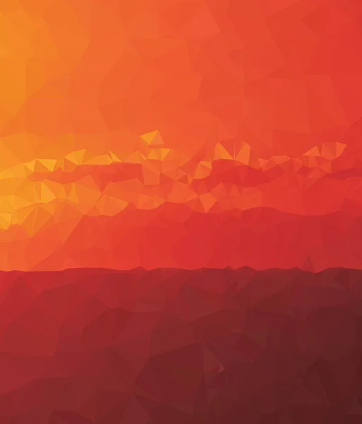 Фон современный текстурный треугольник геометрия красный восход солнца опыт рождения — стоковый вектор