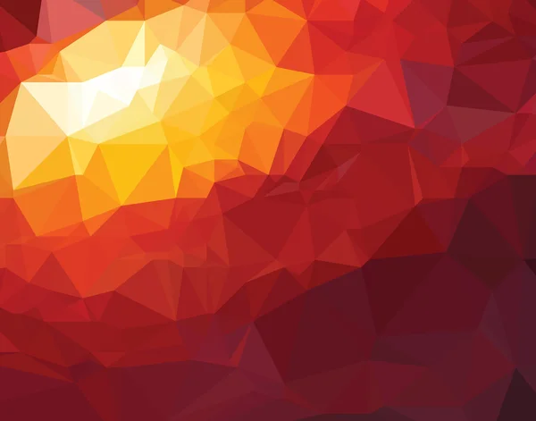 Hintergrund moderne Textur Dreieck Geometrie rote Farbe Sonne — Stockvektor