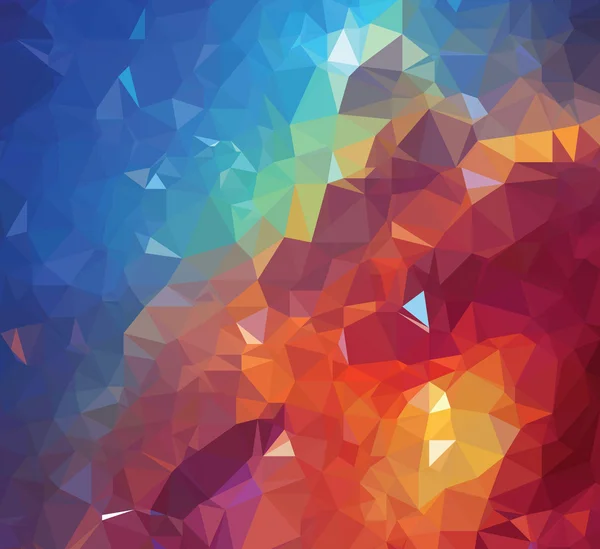 Fondo textura moderna geometría triángulo colorido galaxia pintura — Vector de stock