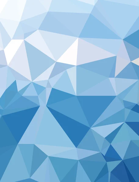 Arka plan, modern doku üçgen geometri mavi kar dağ üst — Stok Vektör