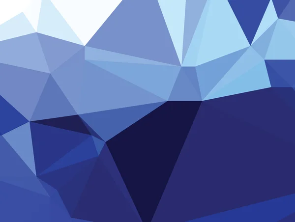 Háttér absztrakt háromszög geometriája minta királyi kék kristály — Stock Vector