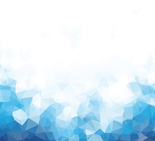 Background abstract triangle geometry pattern blue blank page