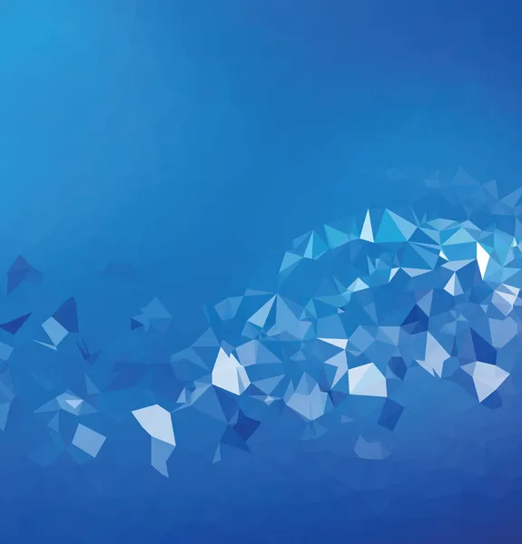 Fundo abstrato triângulo geometria padrão azul energia — Vetor de Stock