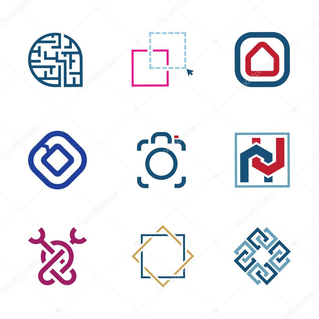 Creative puzzle edit future IT software  technology development company logo