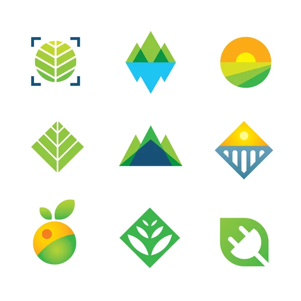 vahşi yeşil doğa enerji gelecek nesil logo simge için ele geçirdi.