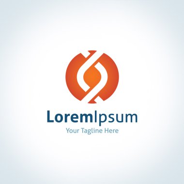 Yaşam bağlantısı logo gücü bond simge vektör şablonu