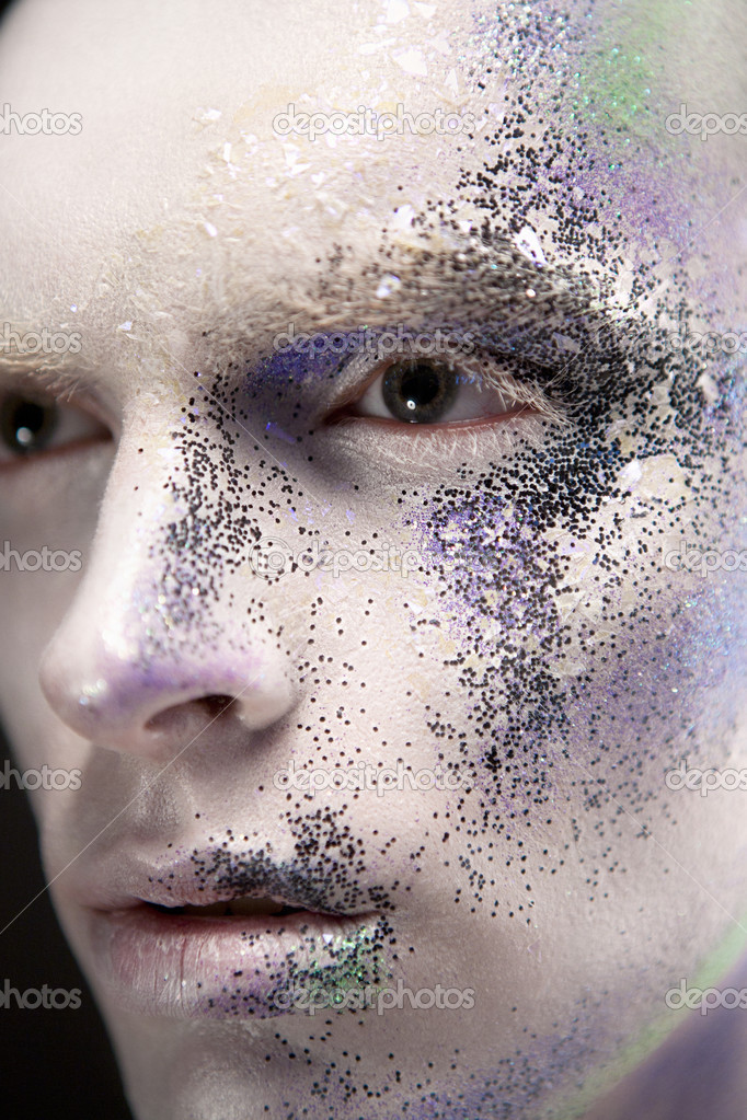 Male with creative make-up