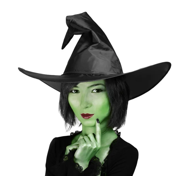 Little cute witch woman — Stock Photo, Image