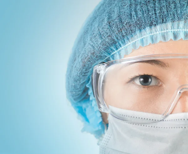 Close-up portrait of serious doctor — Stock Photo, Image