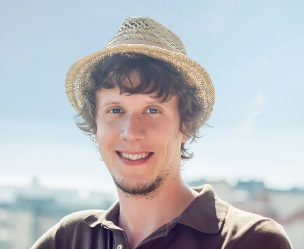 Cool guy in the hat — Stock Photo, Image