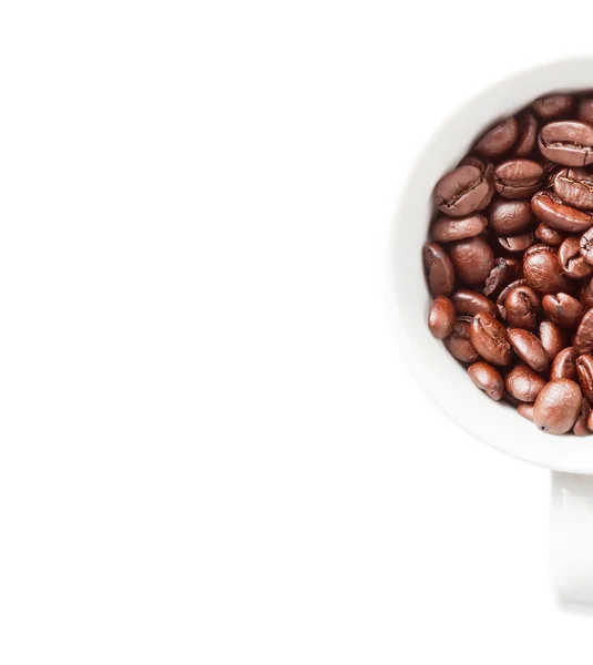 Coffee beans in a cup — Stock Photo, Image