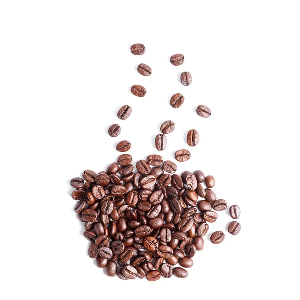 Cup of coffee beans — Stock Photo, Image