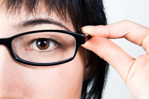 Eyeball e óculos — Fotografia de Stock