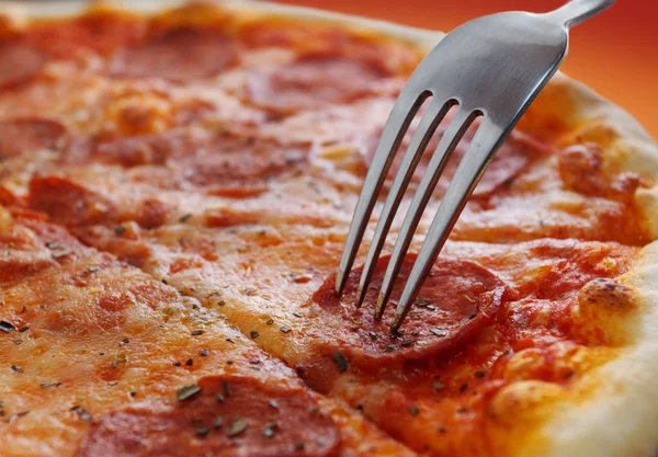 Tasty slice of pizza — Stock Photo, Image