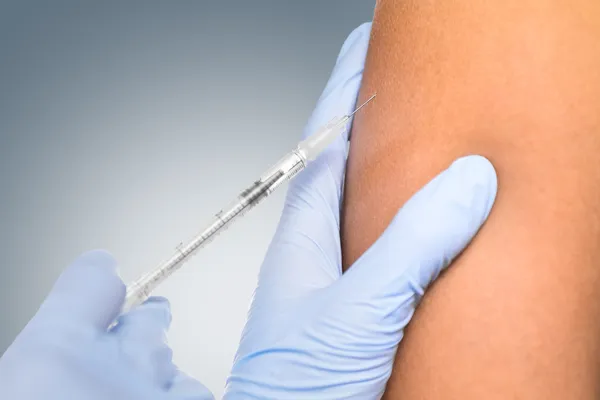疫苗接种的肩膀 图库图片