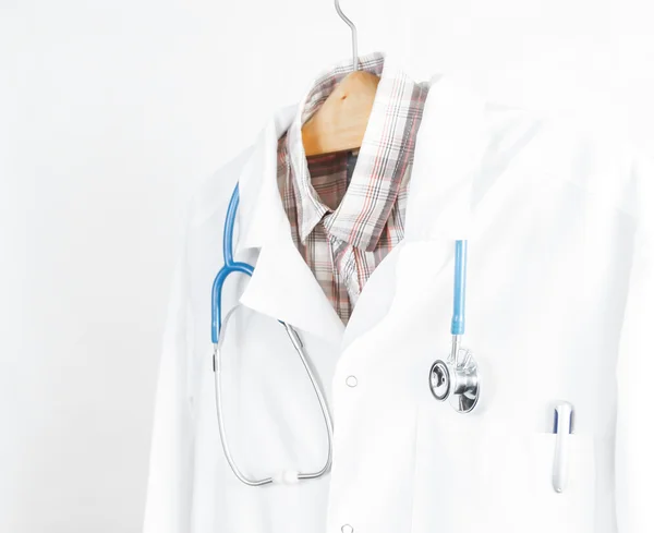 Doctor costume on a hanger — Stock Photo, Image