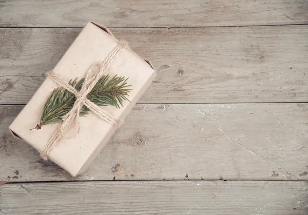 Eco caja de regalo, copyspace — Foto de Stock