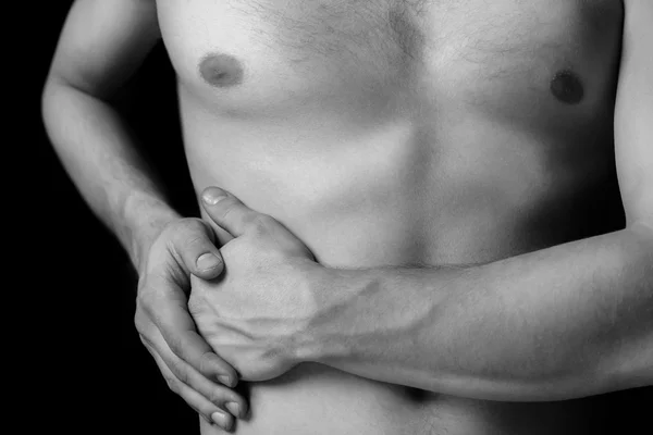 Dolor en el lado del abdomen — Foto de Stock