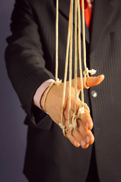 Marionette businessman — Stock Photo, Image